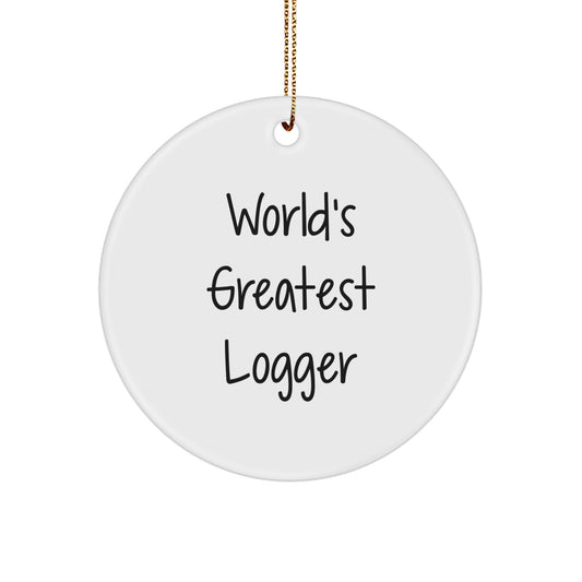 Logger Keepsake Ultimate Tree Decoration Christmas Ornament for Him Gift - Image 1