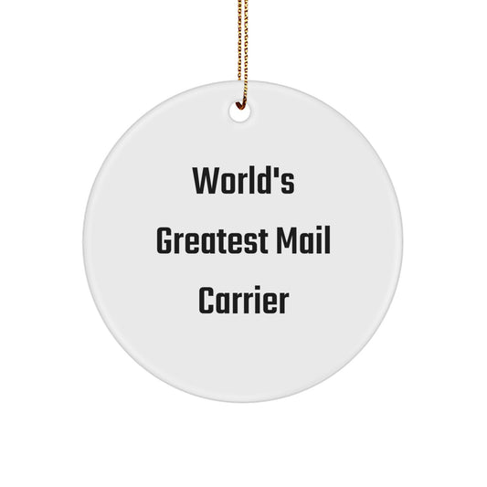 Unique 'World's Greatest Mail Carrier' Christmas Unique Gifts from Family to Mail Carrier - Image 1