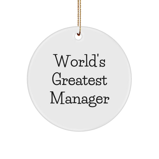 Manager Favorite Christmas Ornament for Kids Gift - Image 1