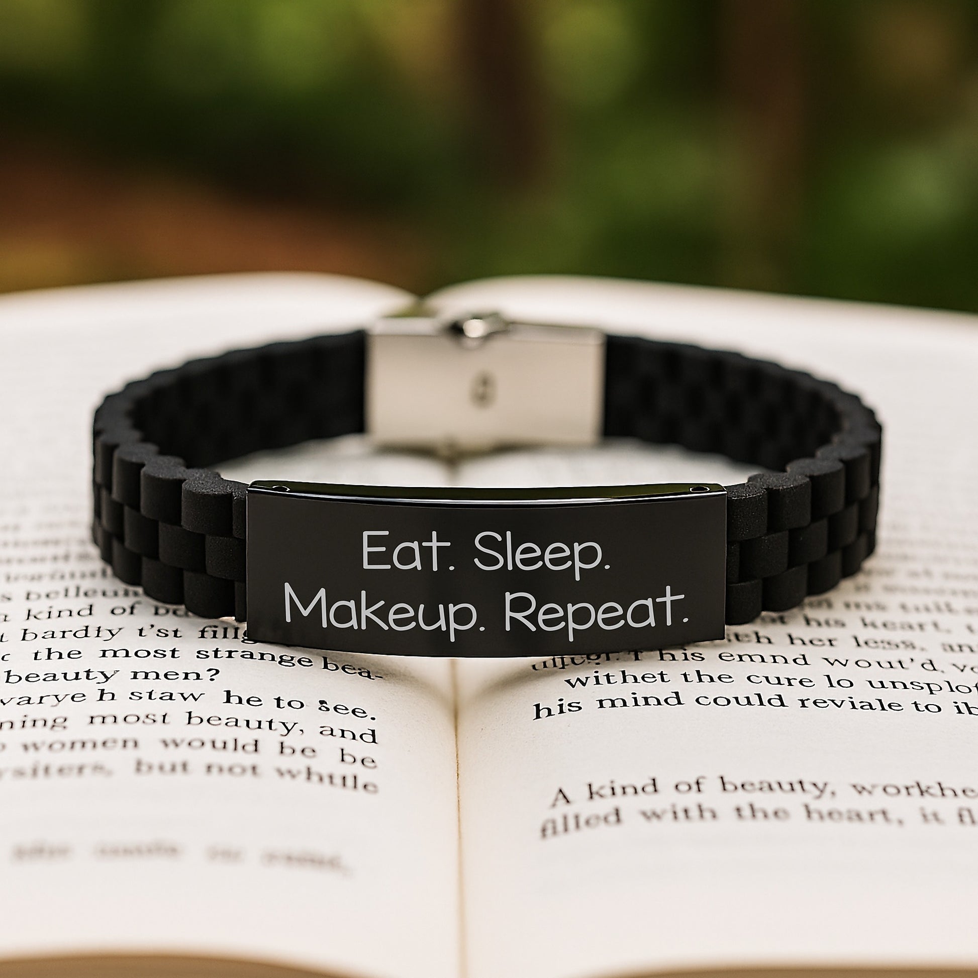 Funny 'Eat. Sleep. Makeup. Repeat.' Christmas Makeup Gifts for Makeup Lovers from Women to Friends - Image 2