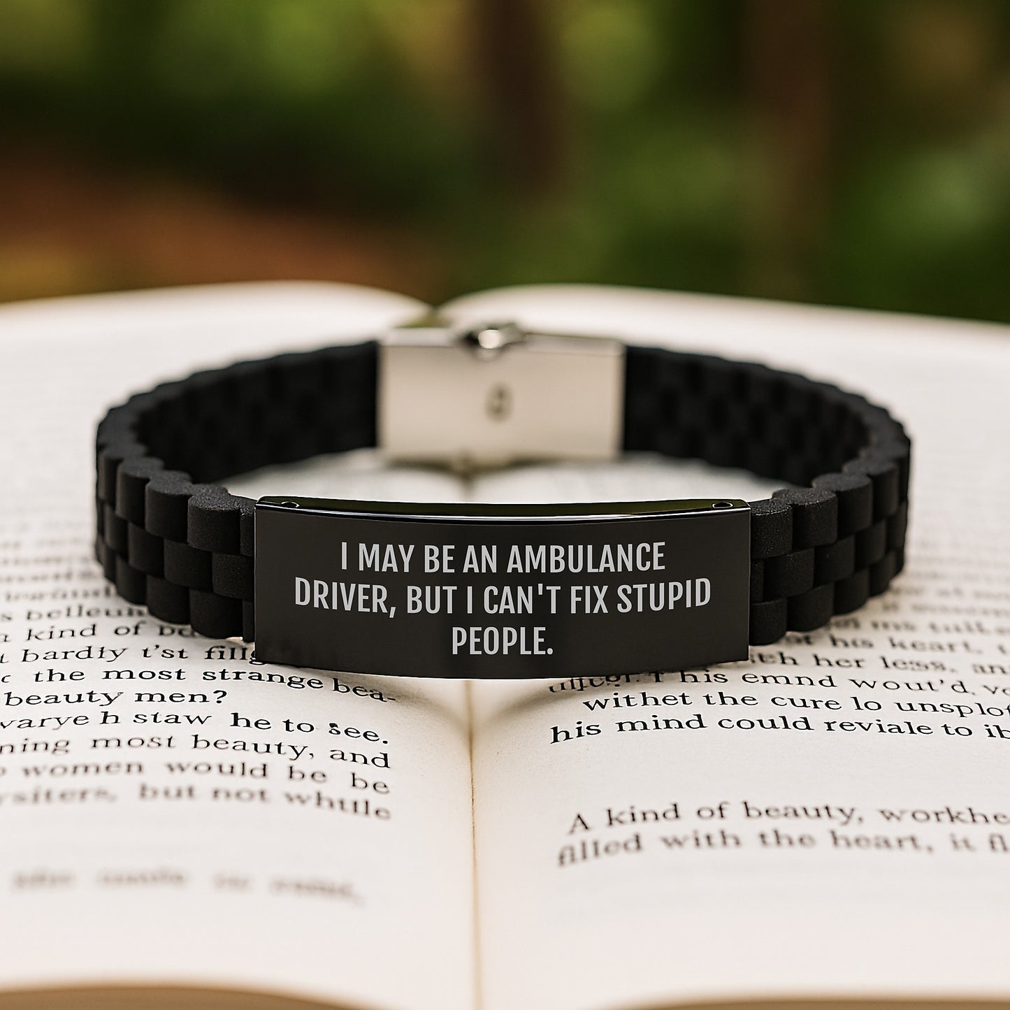 Ambulance Driver Keepsake Glidelock Bracelet for Him Birthday Gift - Image 2