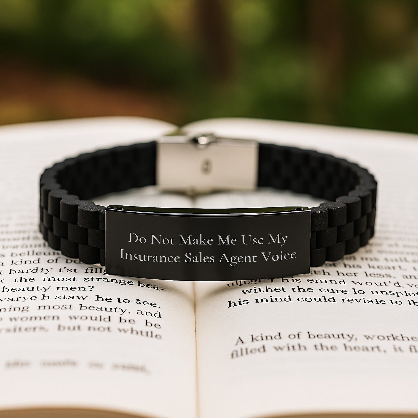 Insurance Sales Agent Keepsake Glidelock Bracelet for Him Birthday Gift - Image 2