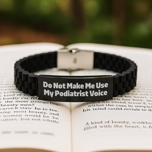 Witty Podiatrist Glidelock Bracelet for Friends Birthday Gift - Image 2