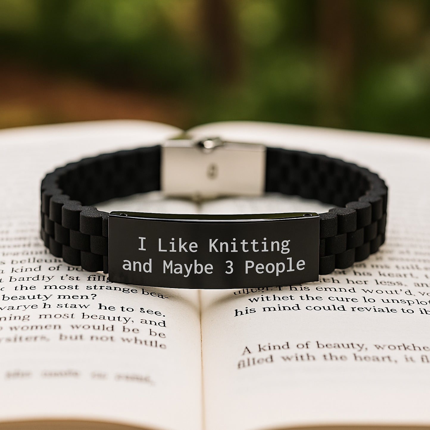 Knitting Keepsake Glidelock Bracelet for Him Birthday Gift - Image 2