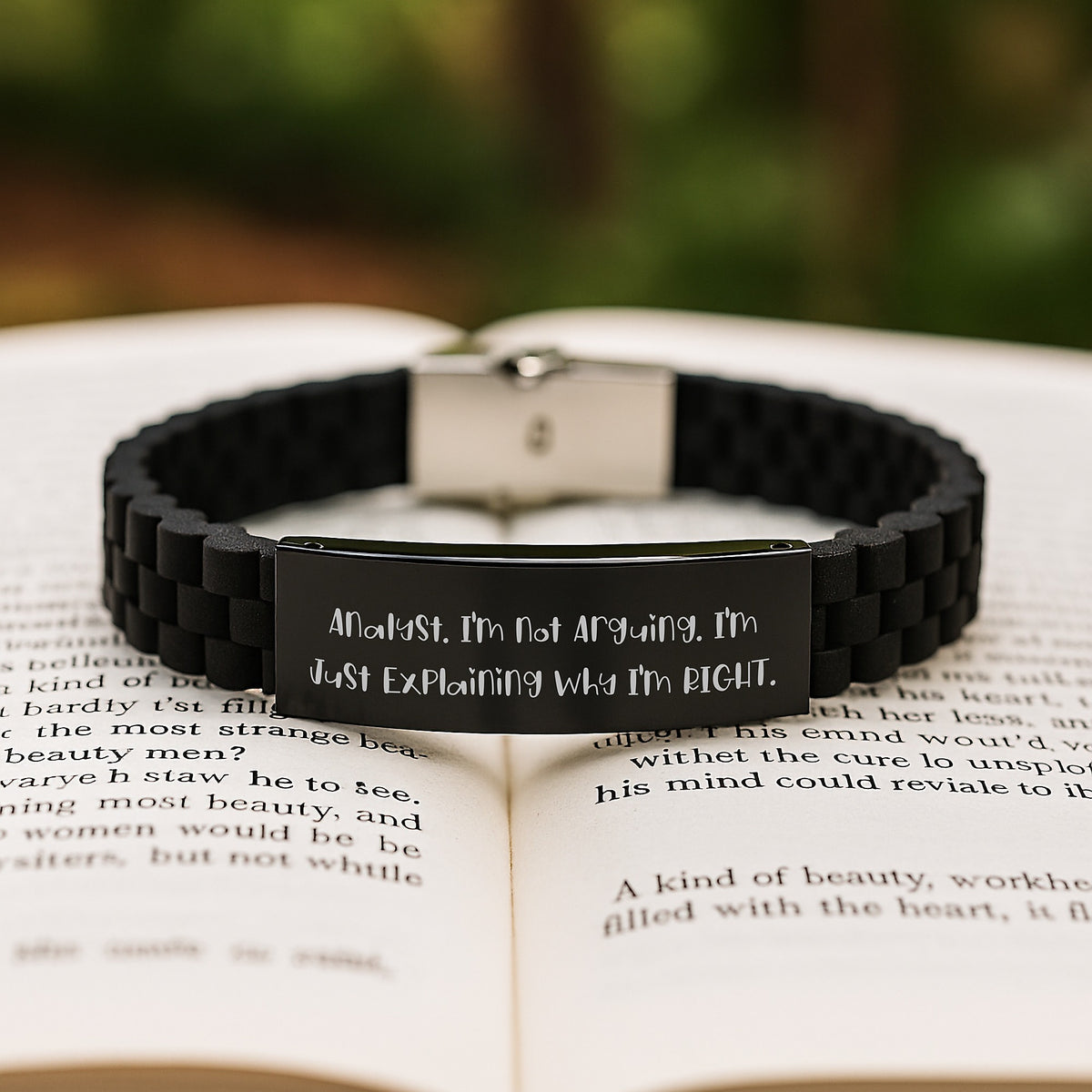Funny Analyst Gifts Glide lock Clasp Bracelet Valentine's Unique Gifts from Men to Analyst Friends - Image 2