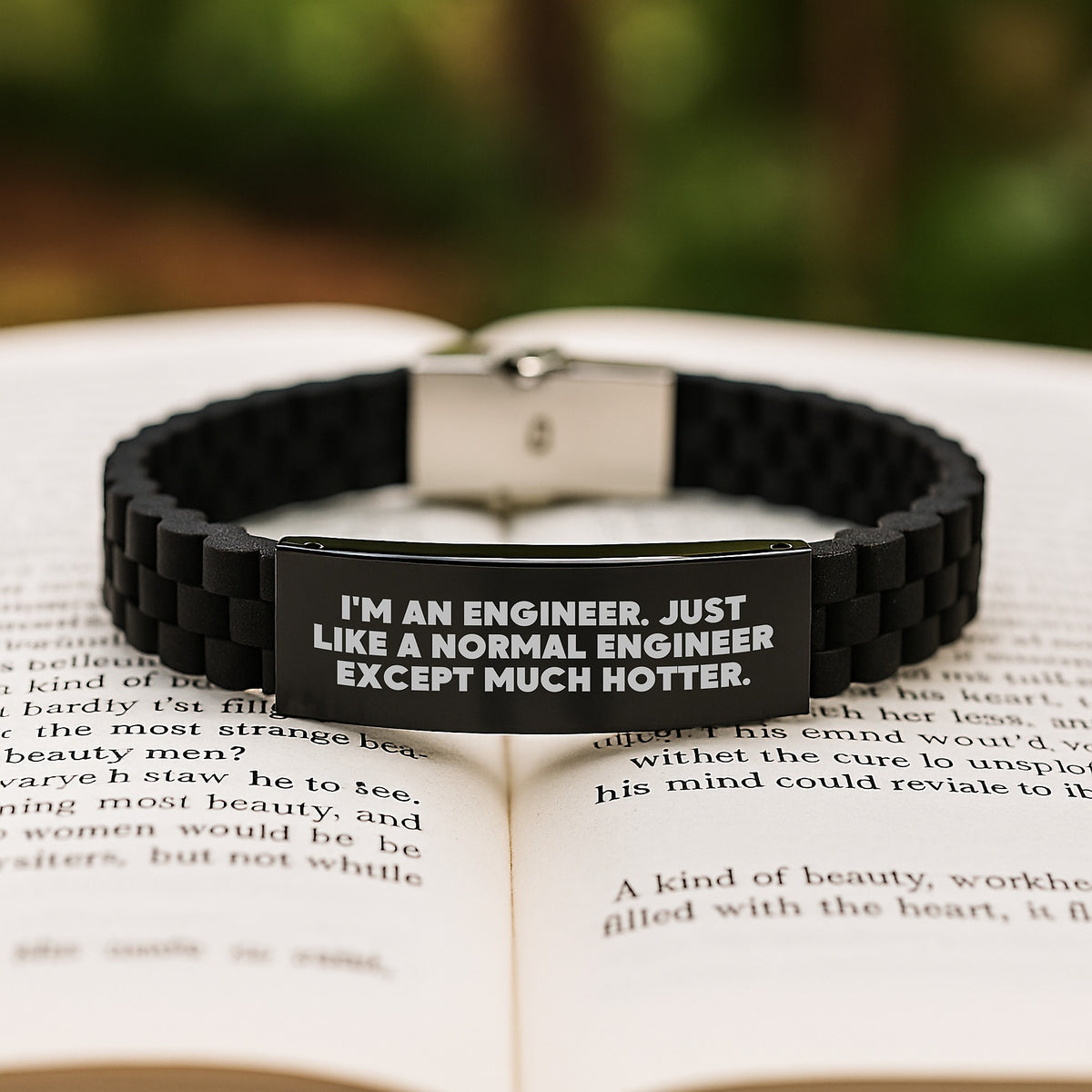 Engineer Keepsake Glidelock Bracelet for Him Birthday Gift - Image 2
