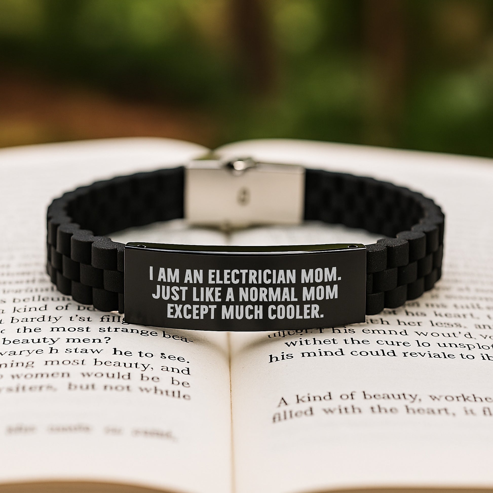 Funny Electrician Mom Glide lock Clasp Bracelet Adjustable Gifts for Women - Image 2