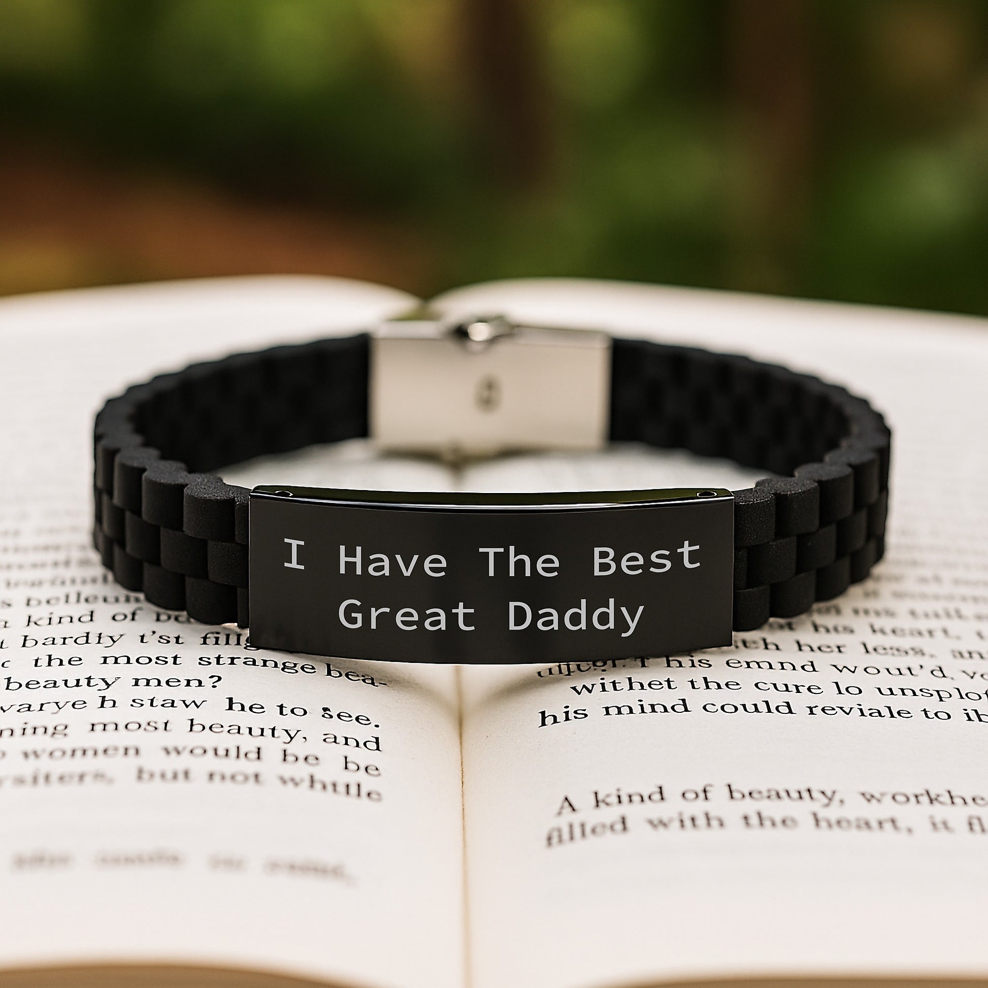 Birthday Gift for Her Daddy Glidelock Clasp Bracelet Present - Image 2