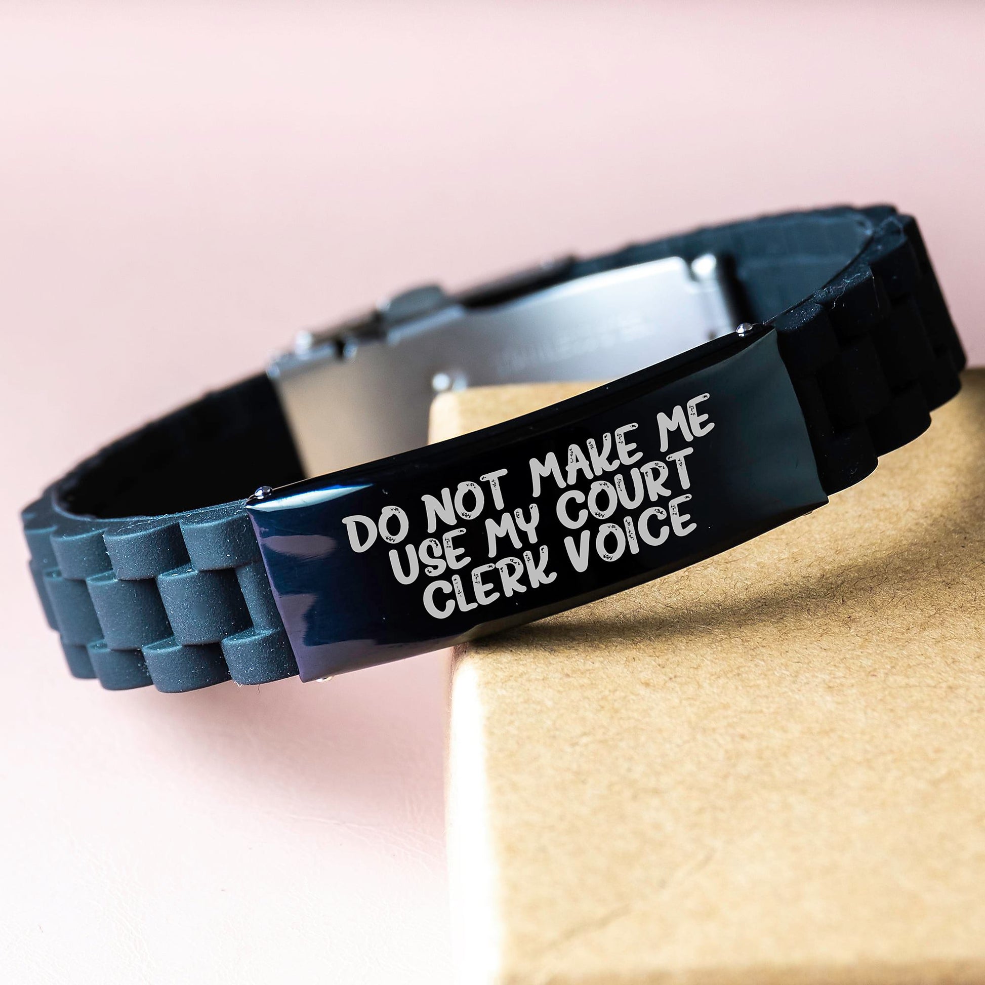 Funny Court Clerk Humor Gifts for Court Clerk, Glide lock Clasp Bracelet Court Clerk, Graduation Unique Gifts from Friends - Image 3