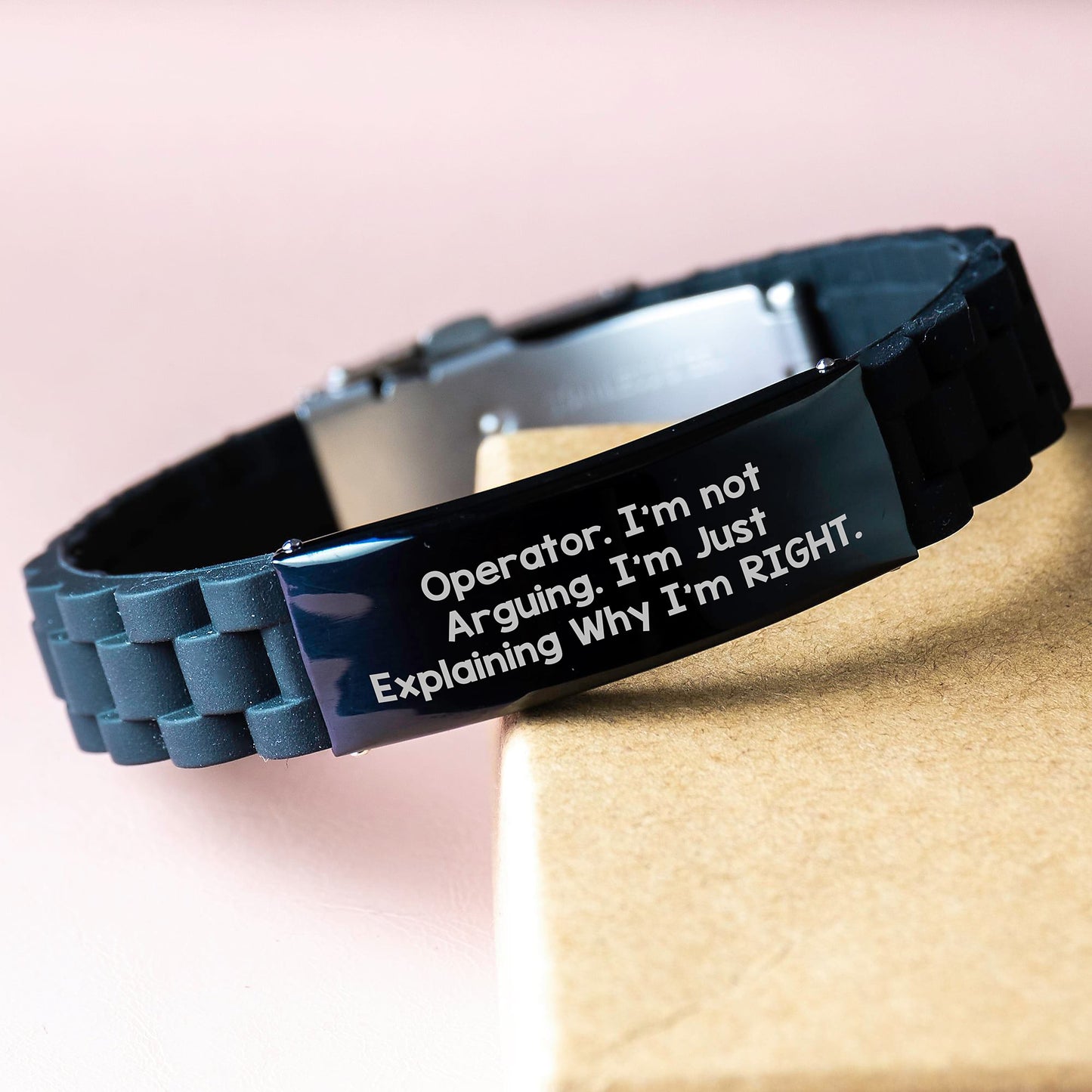 Funny Operator Gifts from Men for Operator Friends Glide lock Clasp Bracelet - Inspirational Graduation Unique Gifts - Image 3