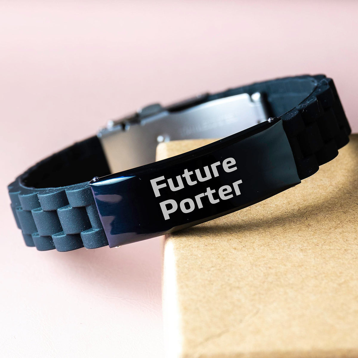 Funny Future Porter Glide lock Clasp Bracelet Gifts from Friends for Birthday - Image 3