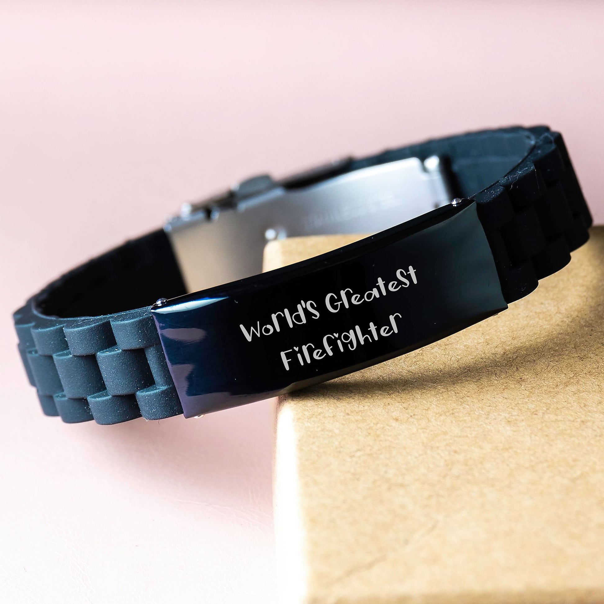 Firefighter Keepsake Glidelock Bracelet for Him Birthday Gift - Image 3