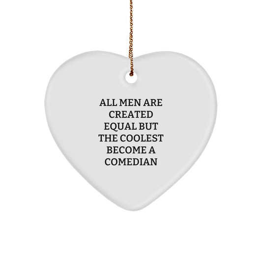 Funny Comedian Gifts for Men Funny Heart Ornaments Gifts from Friends for Comedian - Image 1