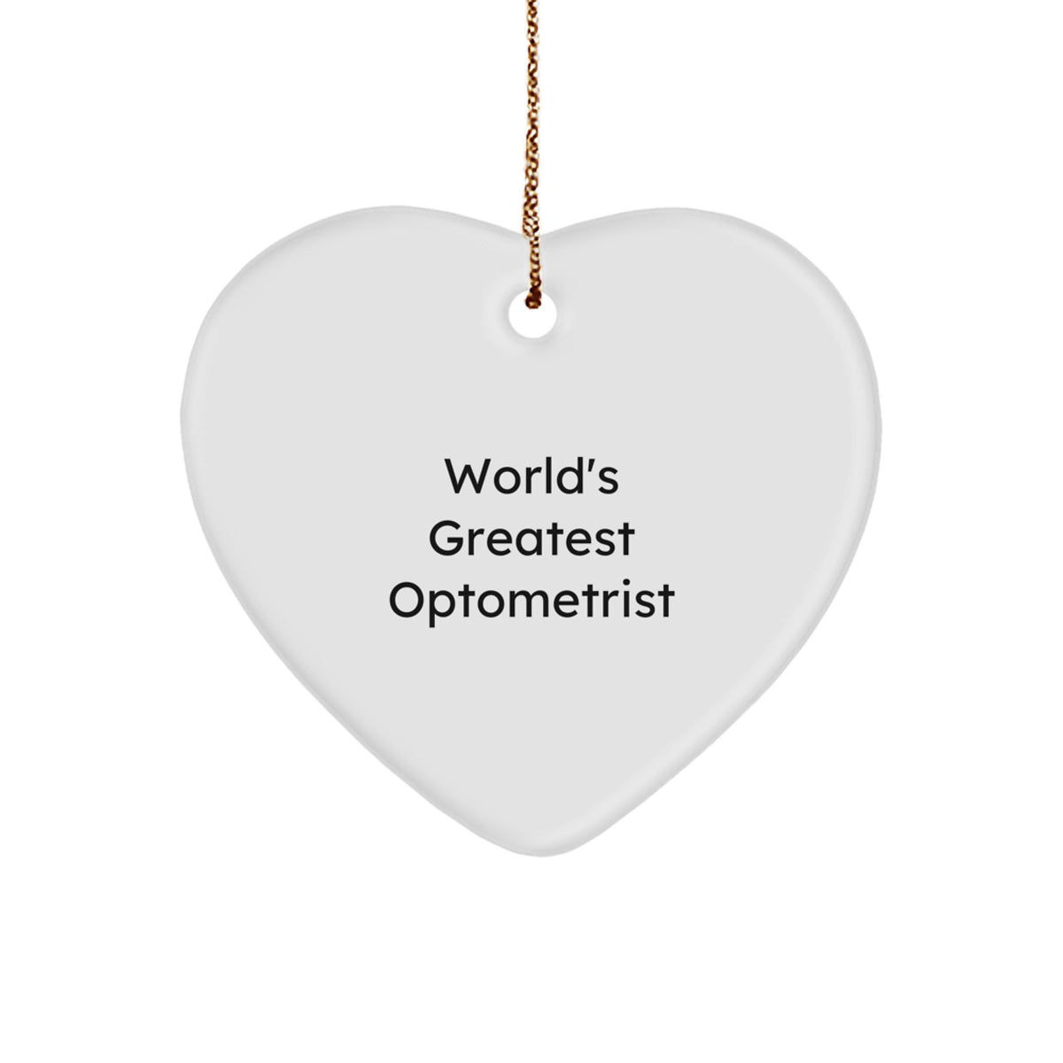 World's Greatest Optometrist Keepsake Christmas Ornament for Him Gift - Image 1
