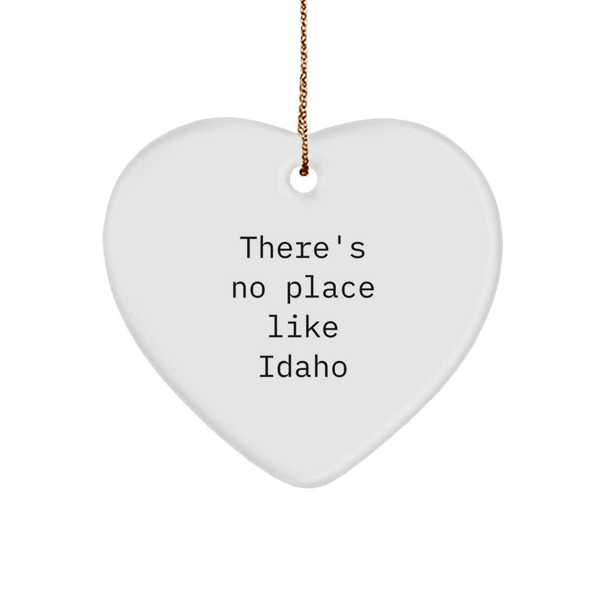 Idaho Heart Ornament for Friends – Novelty Christmas Unique Gift Decor - Image 1