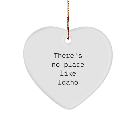 Idaho Heart Ornament for Friends – Novelty Christmas Unique Gift Decor - Image 1
