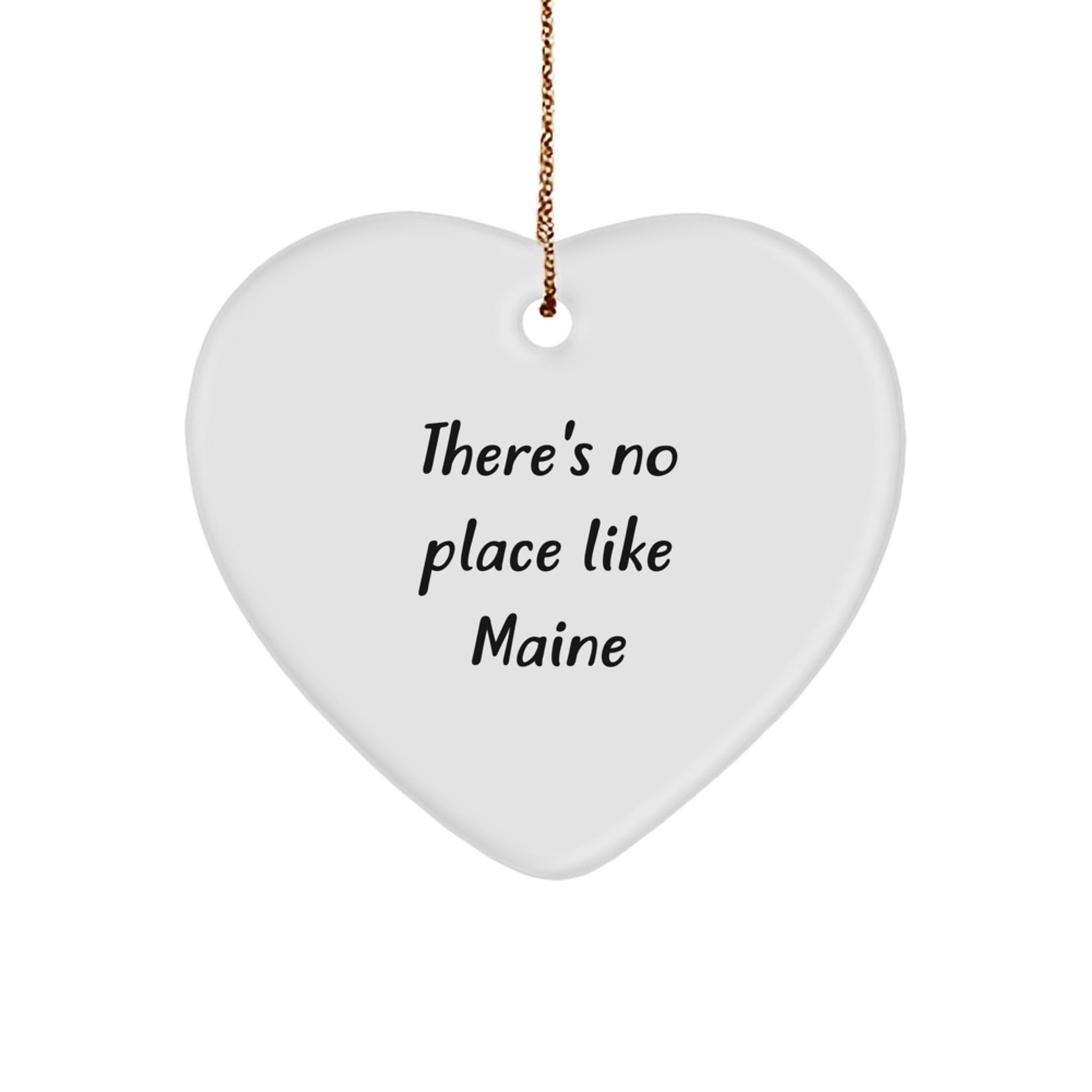 Maine Heart Ornament Gifts from Family and Friends for Maine Lovers on Christmas - Image 1