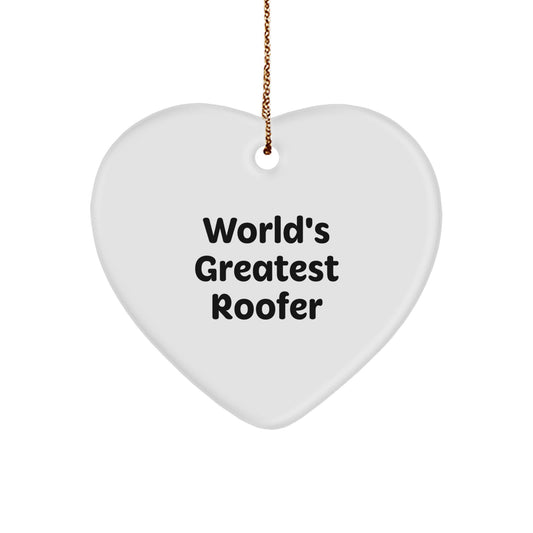 Funny Roofers Christmas Unique Gifts from Men to World's Greatest Roofer Friends - Image 1