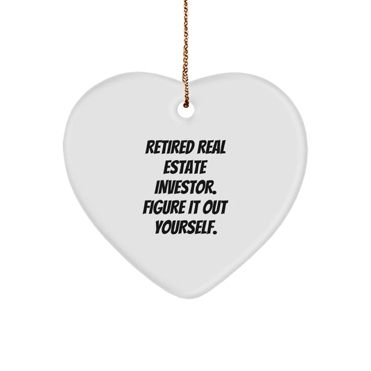 Real Estate Investor Heart Ornament Collectible Gift for Neighbors - Image 1