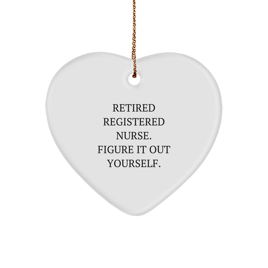 Registered Nurse Christmas Ornament for Him Gift Figure It Out Yourself - Image 1