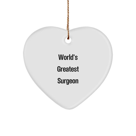 Surgeon Christmas Ornament for Him World's Greatest Surgeon Gift - Image 1