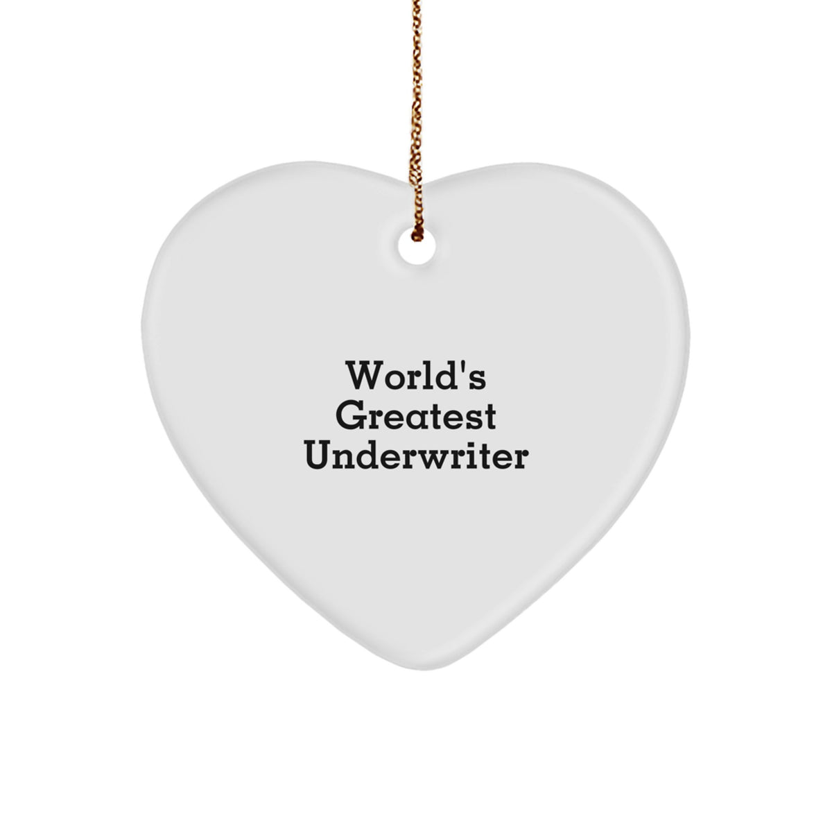 Underwriter Keepsake Christmas Ornament for Him Gift - Image 1