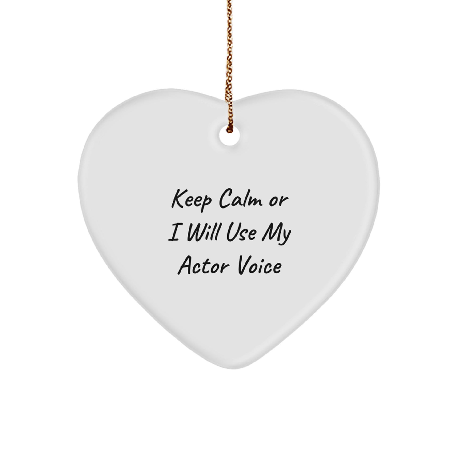 Funny Actor Heart Ornament Gifts from Friends for Actor Men at Christmas Unique Gifts - Image 1