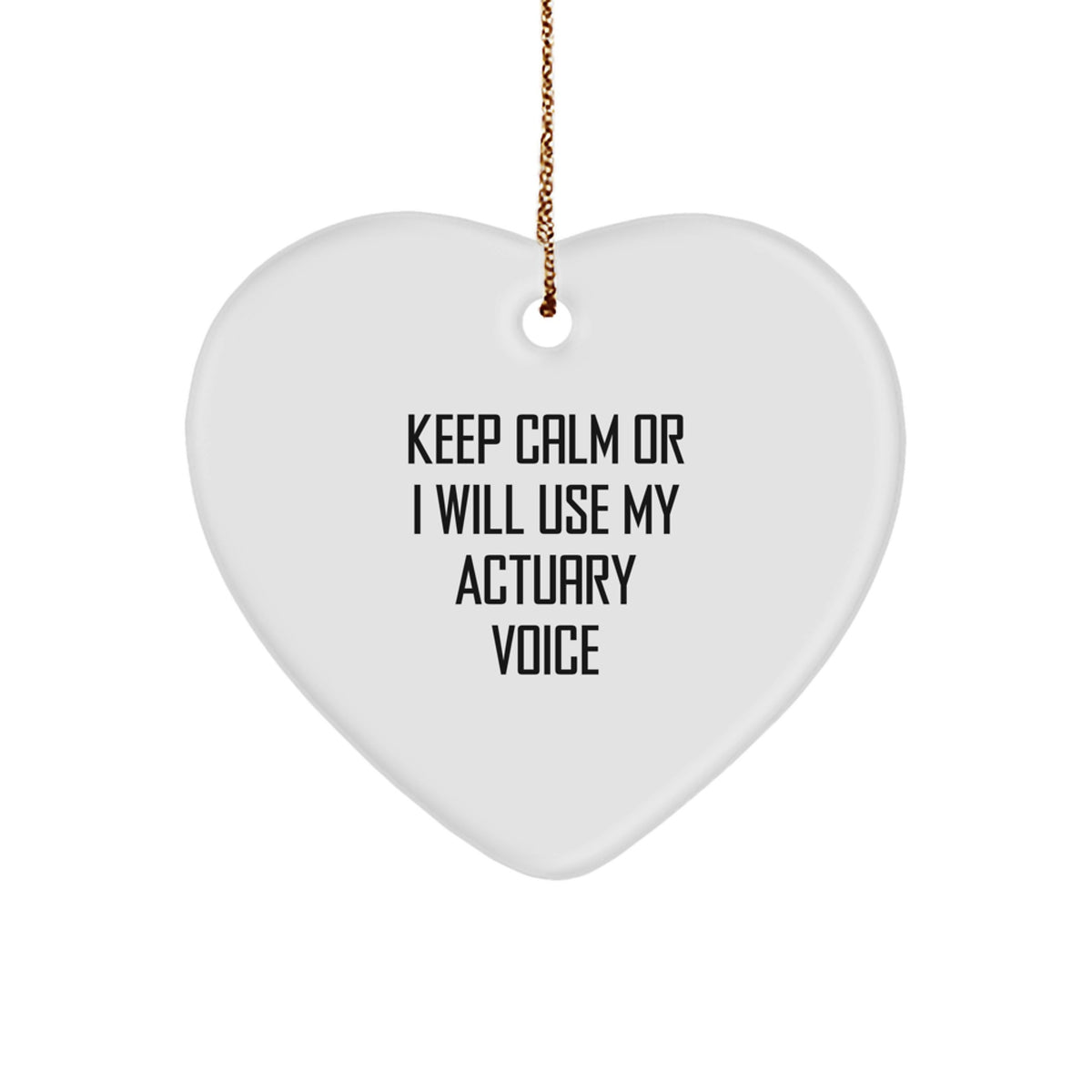 Actuary Keepsake Christmas Ornament for Him Gift – Stress-Relief - Image 1