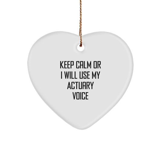 Actuary Keepsake Christmas Ornament for Him Gift – Stress-Relief - Image 1