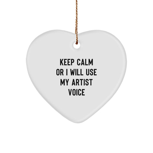 Christmas Ornament Gift for Family - Treasure Artist Voice Keepsake - Image 1