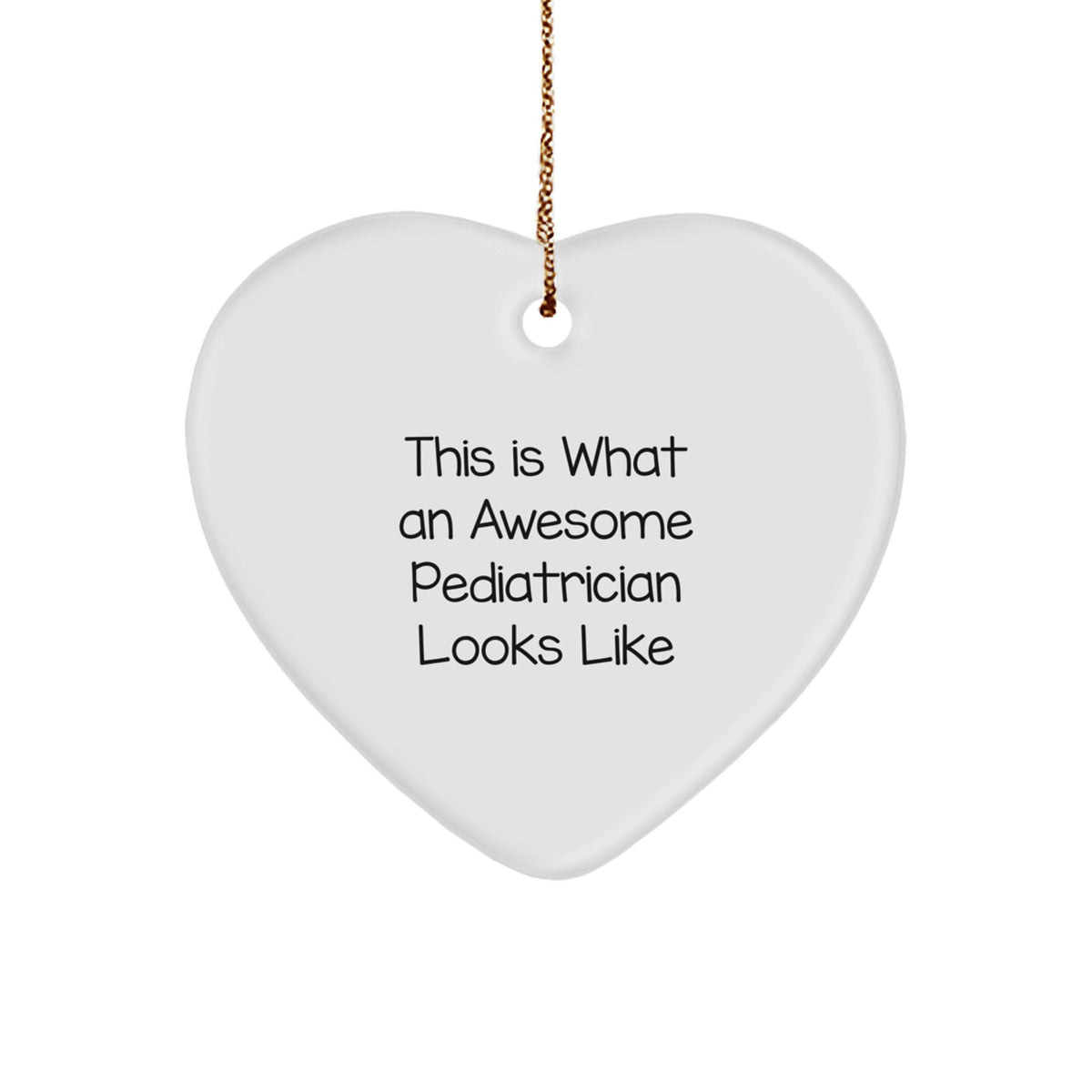 Pediatrician Heart Ornament Collectible Christmas Unique Gift for Neighbors - Image 1
