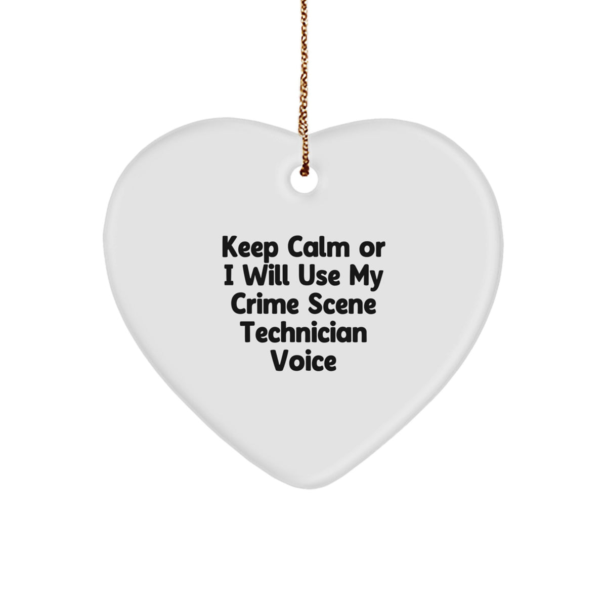 Crime Scene Technician Keepsake Christmas Ornament for Him Gift Special - Image 1