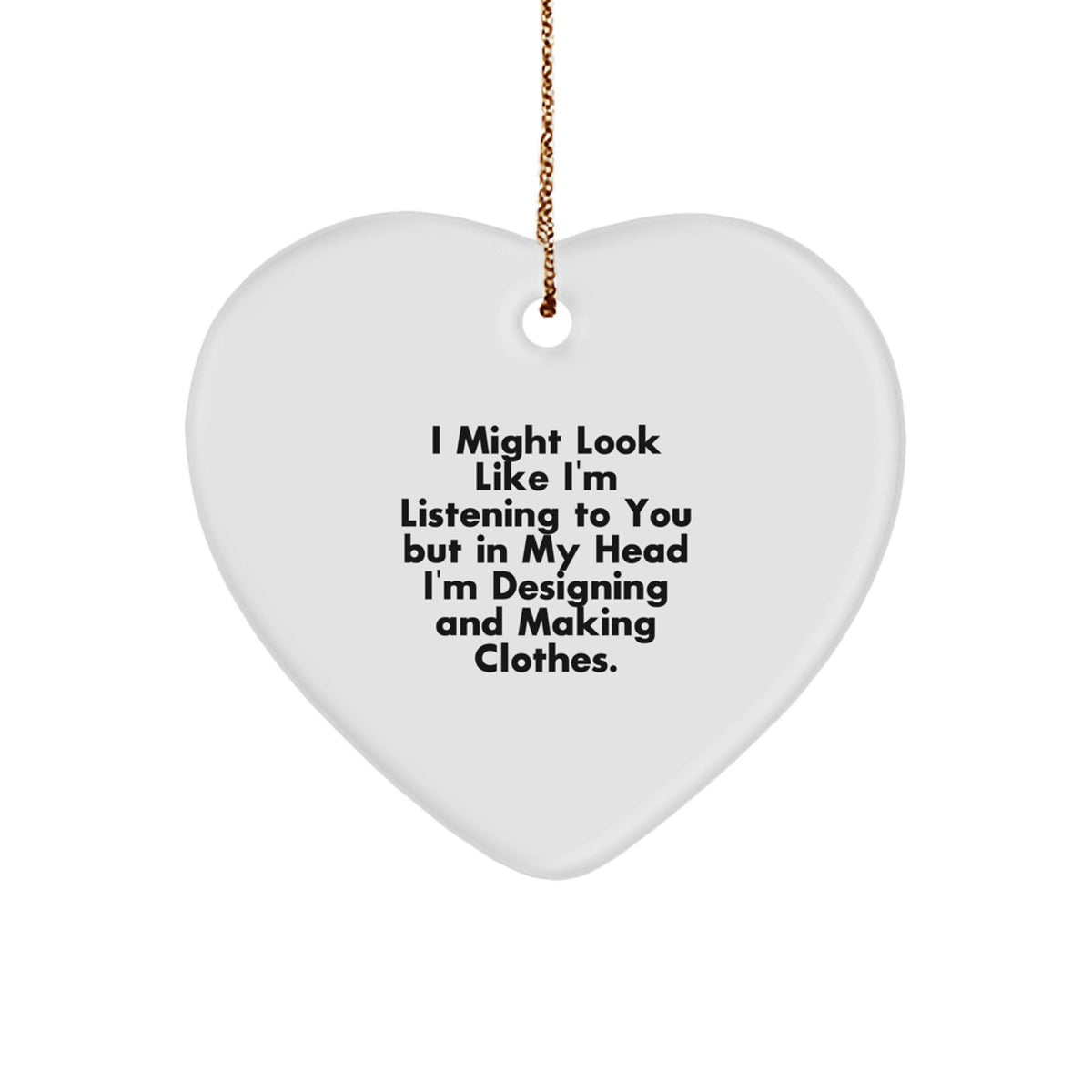 Family Treasure Christmas Ornament Gift for Designing and Making Clothes - Image 1