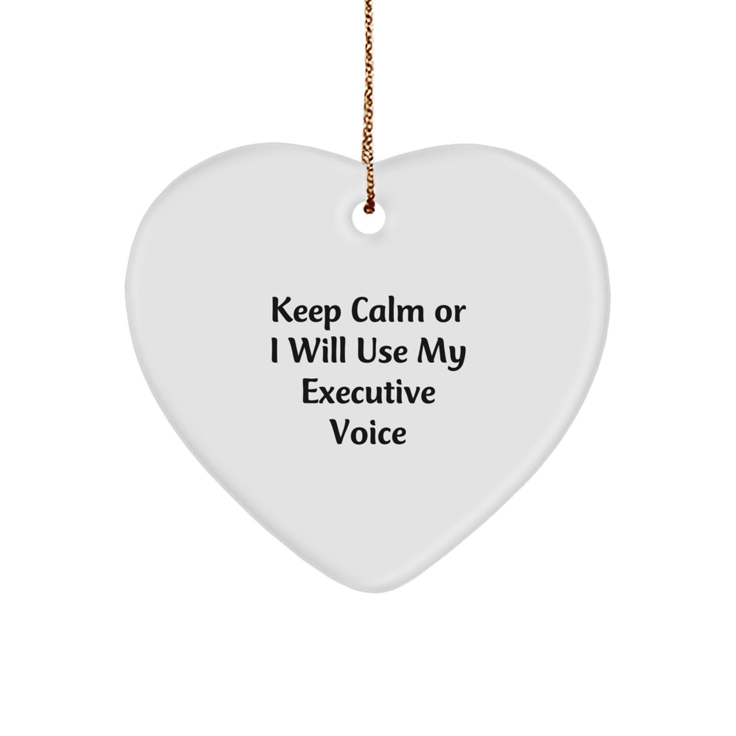 Funny Executive Heart Ornaments Gifts for Men Women Friends from Coworkers Family - Image 1