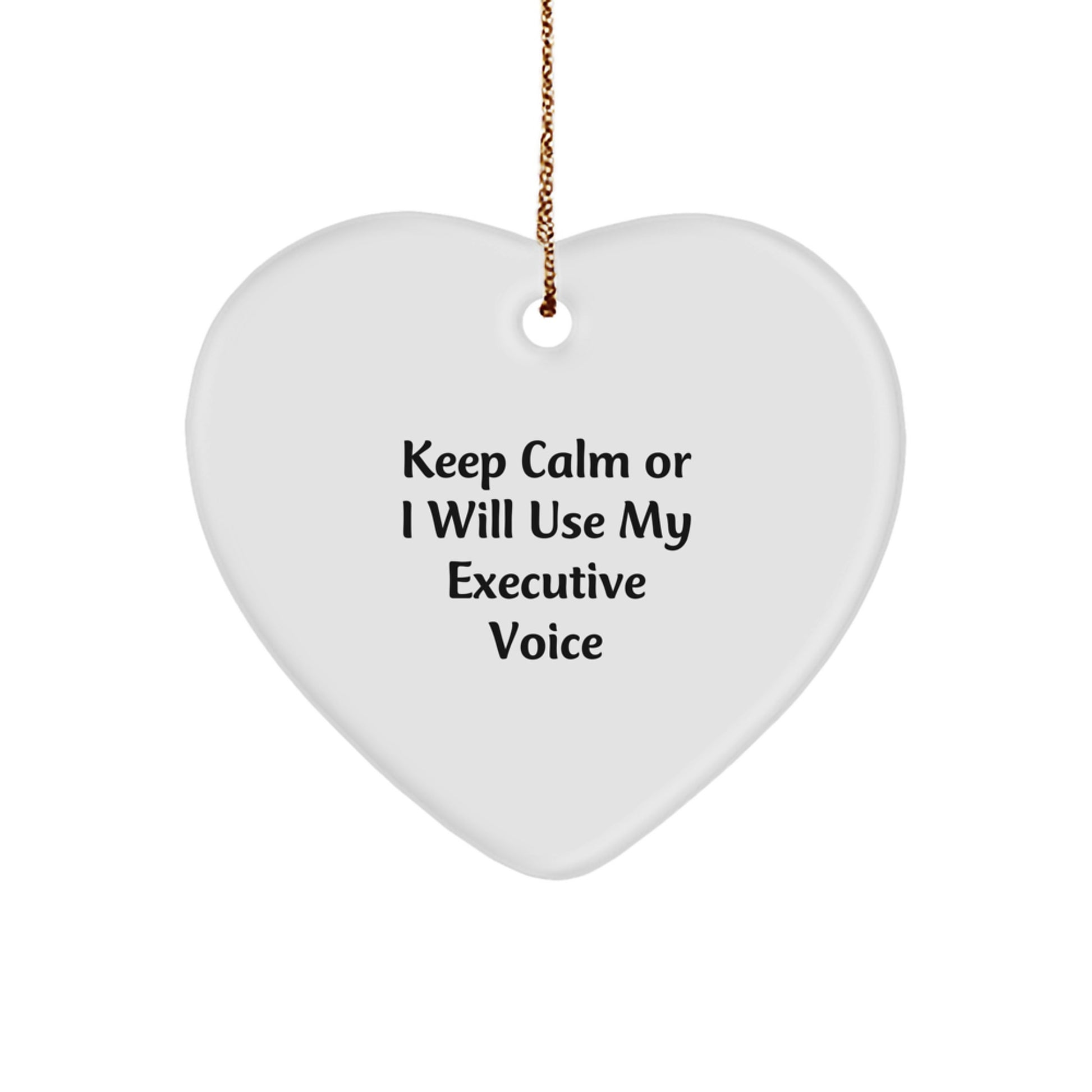 Funny Executive Heart Ornaments Gifts for Men Women Friends from Coworkers Family - Image 1