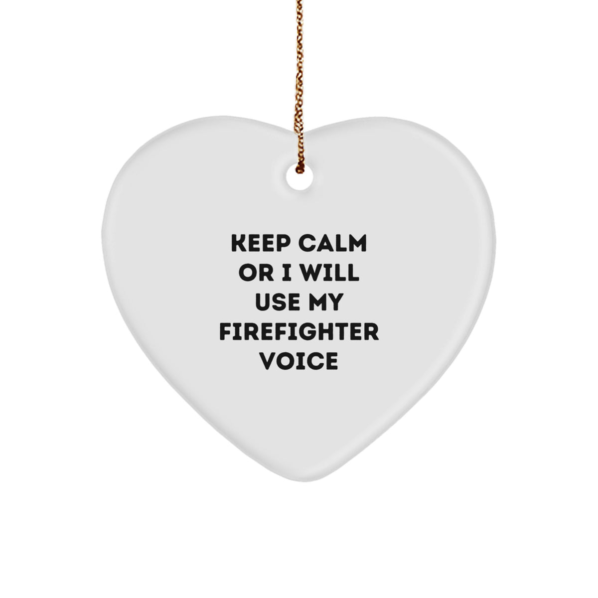 Firefighter Keepsake Christmas Ornament for Him Gift - Image 1