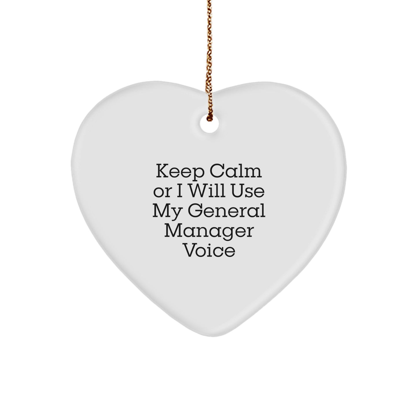 General Manager Keepsake Christmas Ornament for Him Gift - Image 1