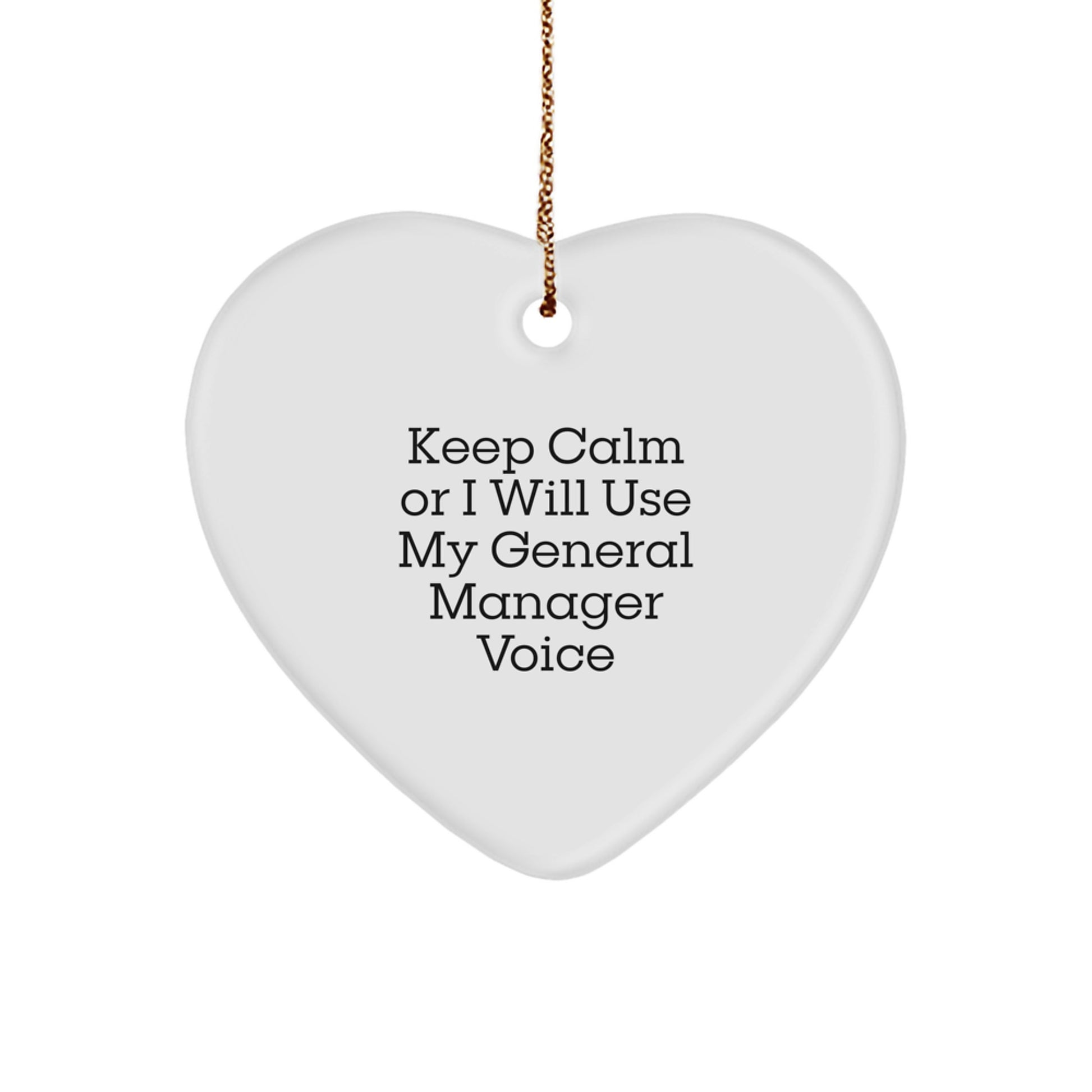 General Manager Keepsake Christmas Ornament for Him Gift - Image 1