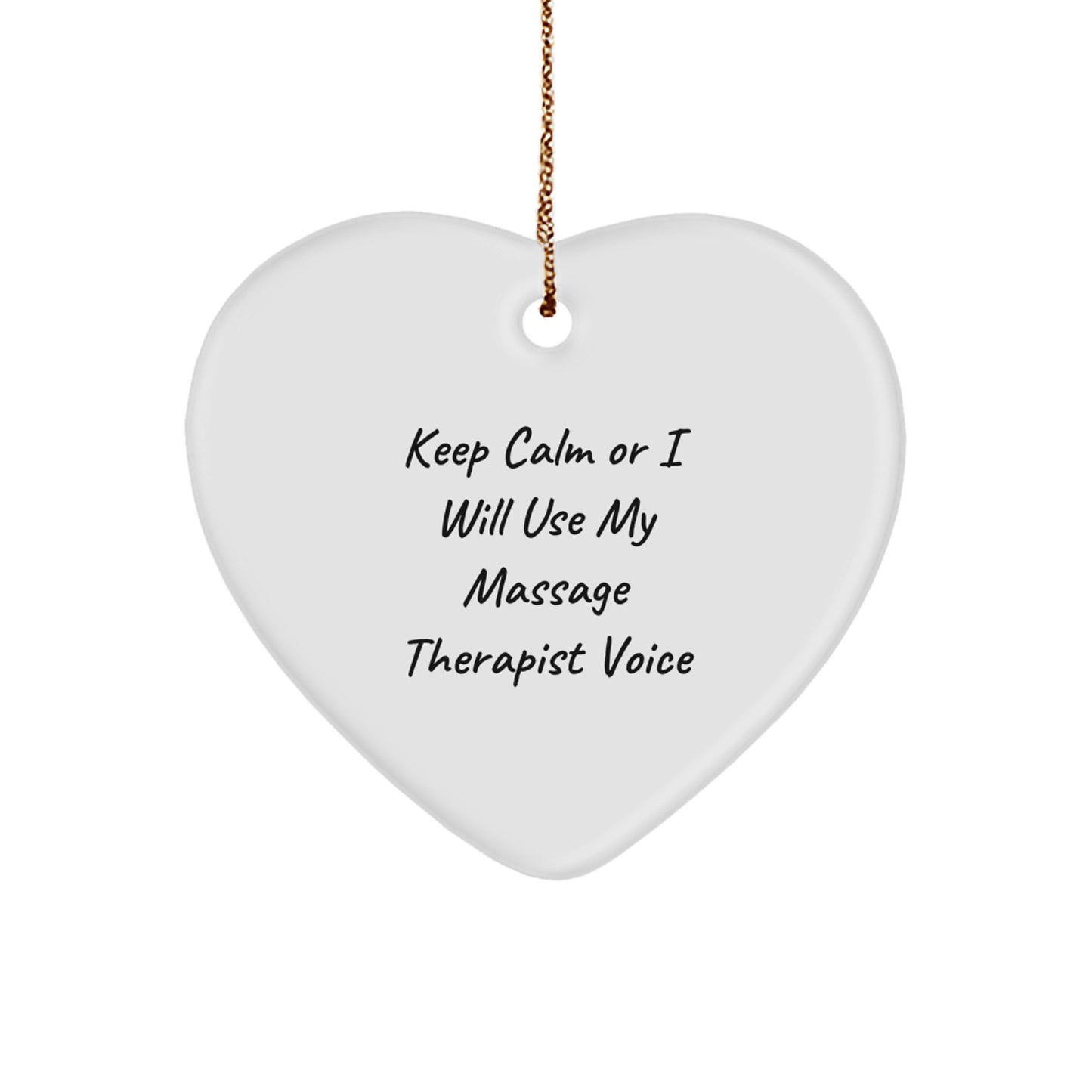Funny Massage Therapist Gifts from Friends, Christmas Unique Heart Ornament for Men, Women, Family, Coworkers, Friends - Image 1