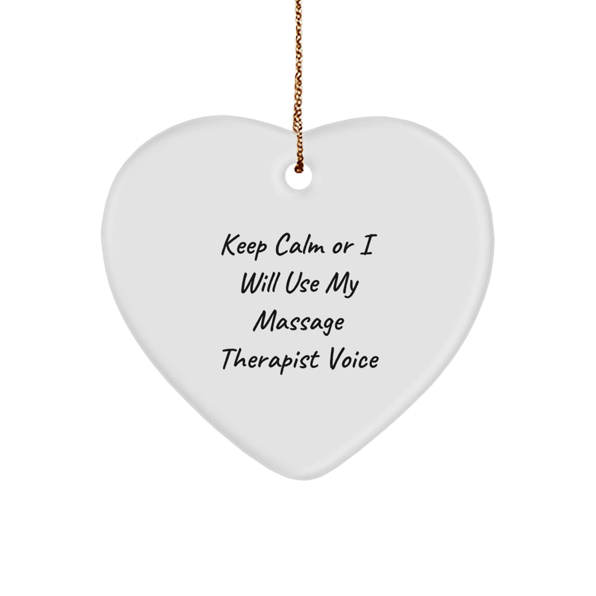 Funny Massage Therapist Gifts from Friends, Christmas Unique Heart Ornament for Men, Women, Family, Coworkers, Friends - Image 1