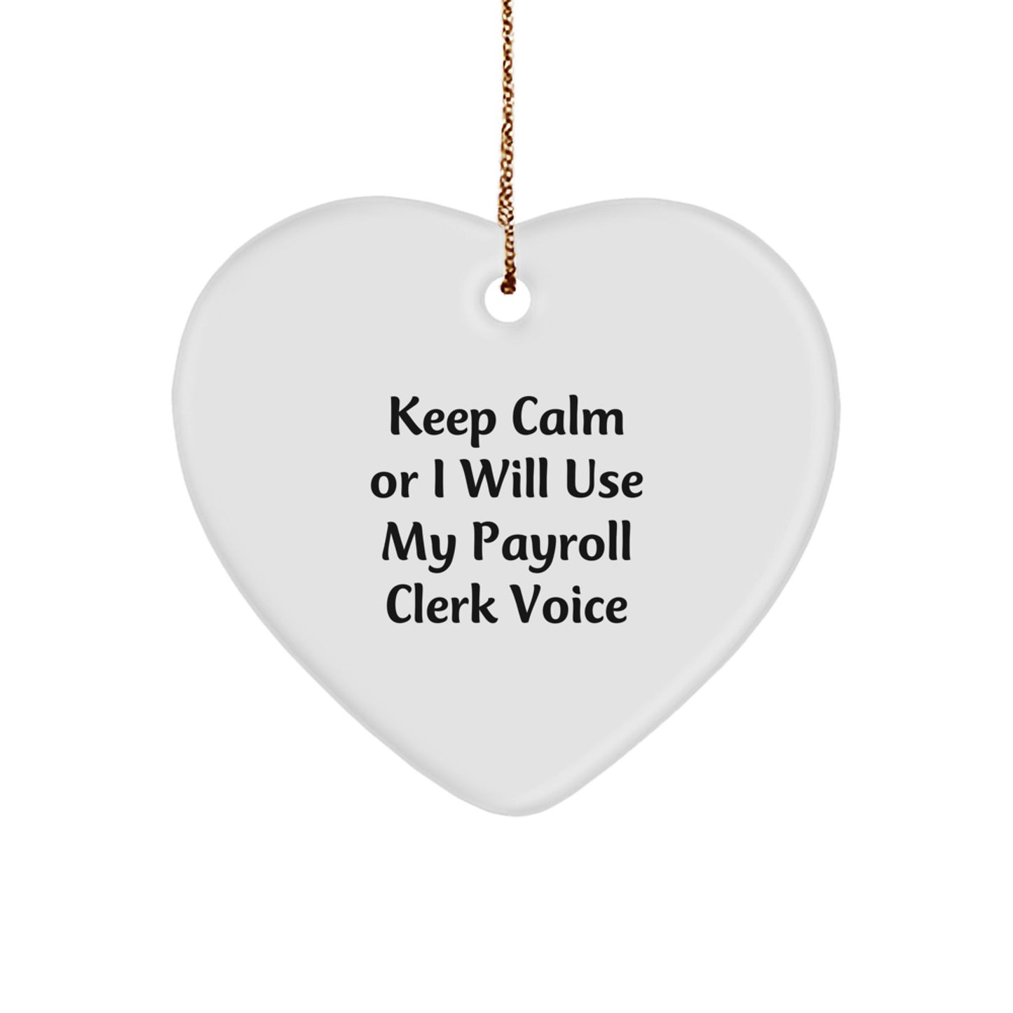 Payroll Clerk Keepsake Christmas Ornament for Him Gift - Image 1