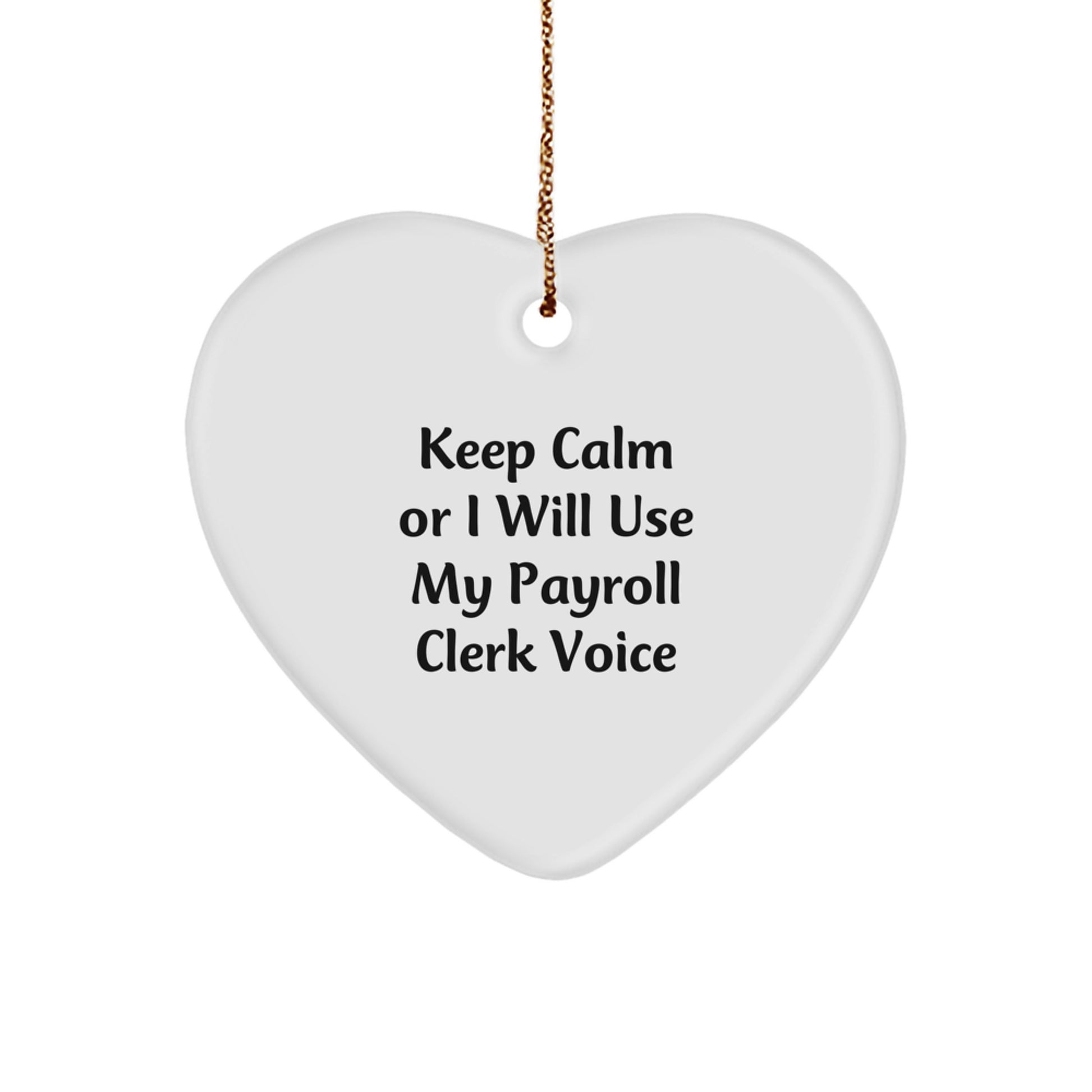 Payroll Clerk Keepsake Christmas Ornament for Him Gift - Image 1