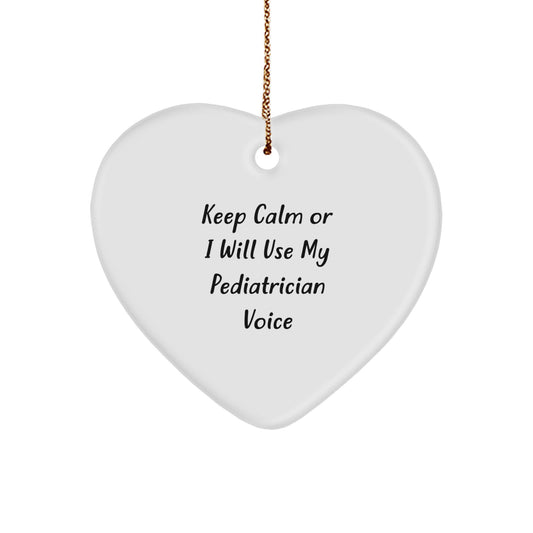 Favorite Pediatrician Heart Ornament for Kids Christmas Gift - Image 1