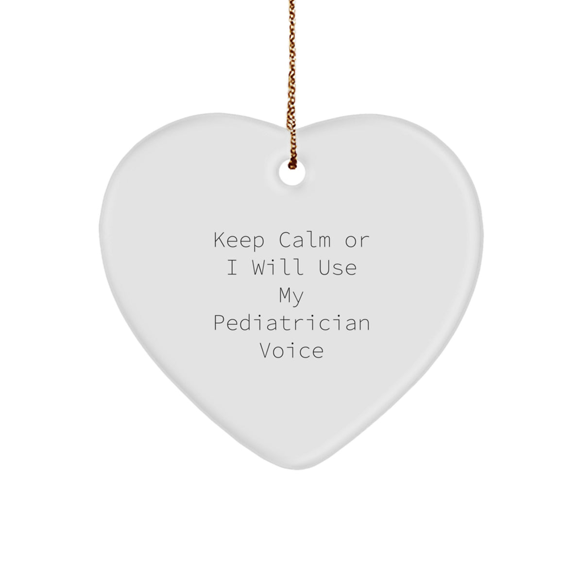 Christmas Gift for Her Pediatrician Heart Ornament Surprise Present - Image 1