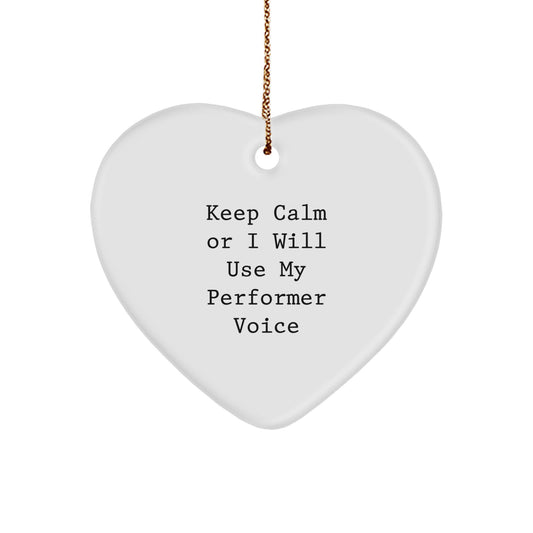 Performer Keepsake Christmas Ornament for Him Gift - Image 1