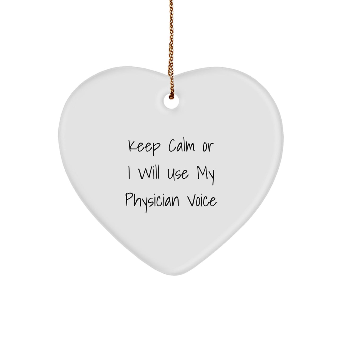 Physician Keepsake Christmas Ornament for Him Gift - Image 1