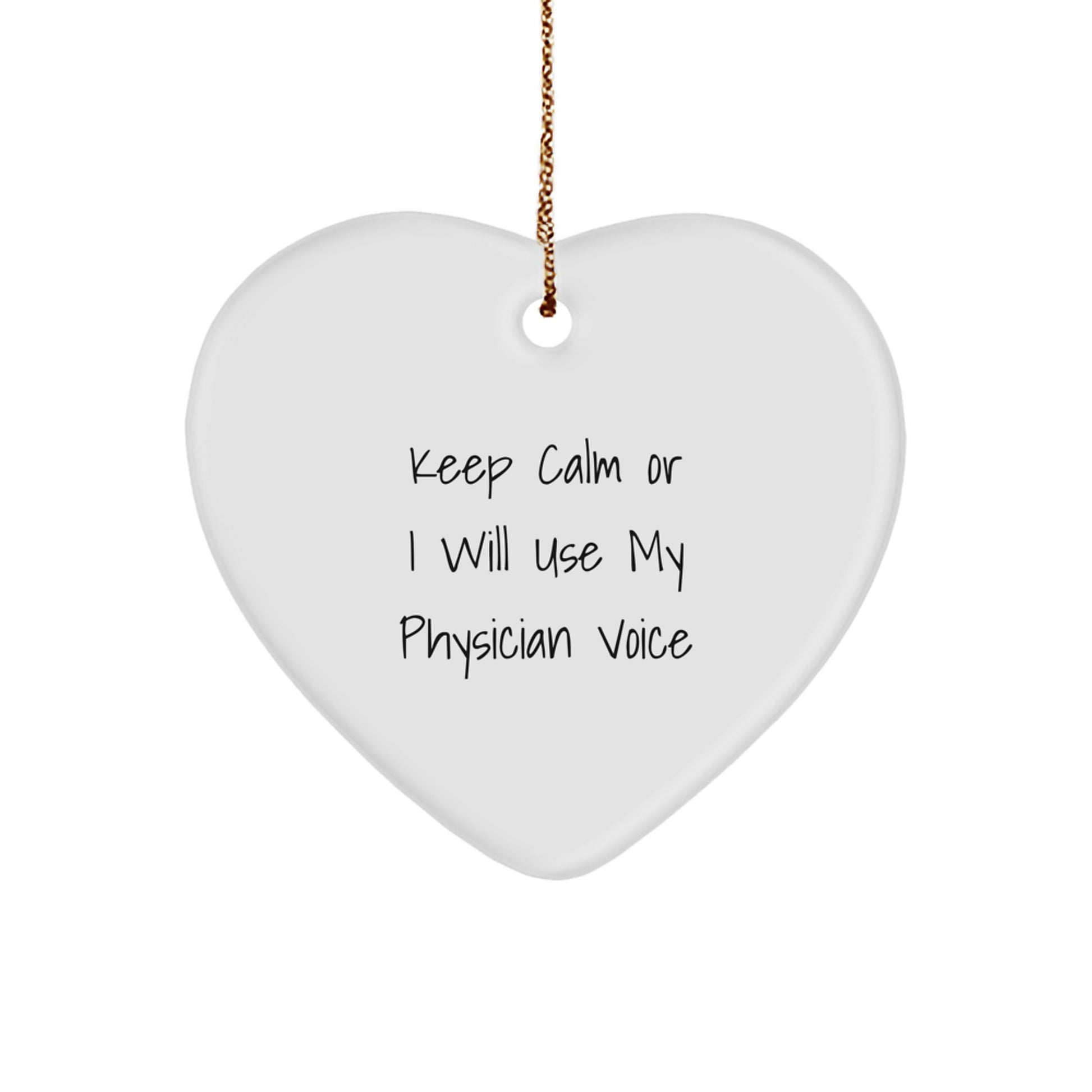 Physician Keepsake Christmas Ornament for Him Gift - Image 1