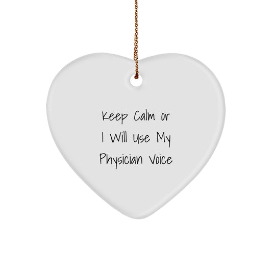 Physician Keepsake Christmas Ornament for Him Gift - Image 1