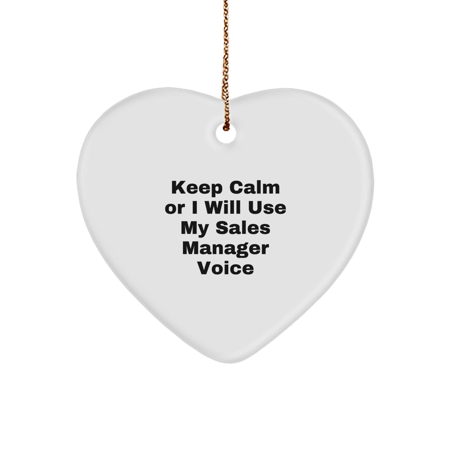 Sales Manager Keepsake Christmas Ornament for Him Gift - Image 1