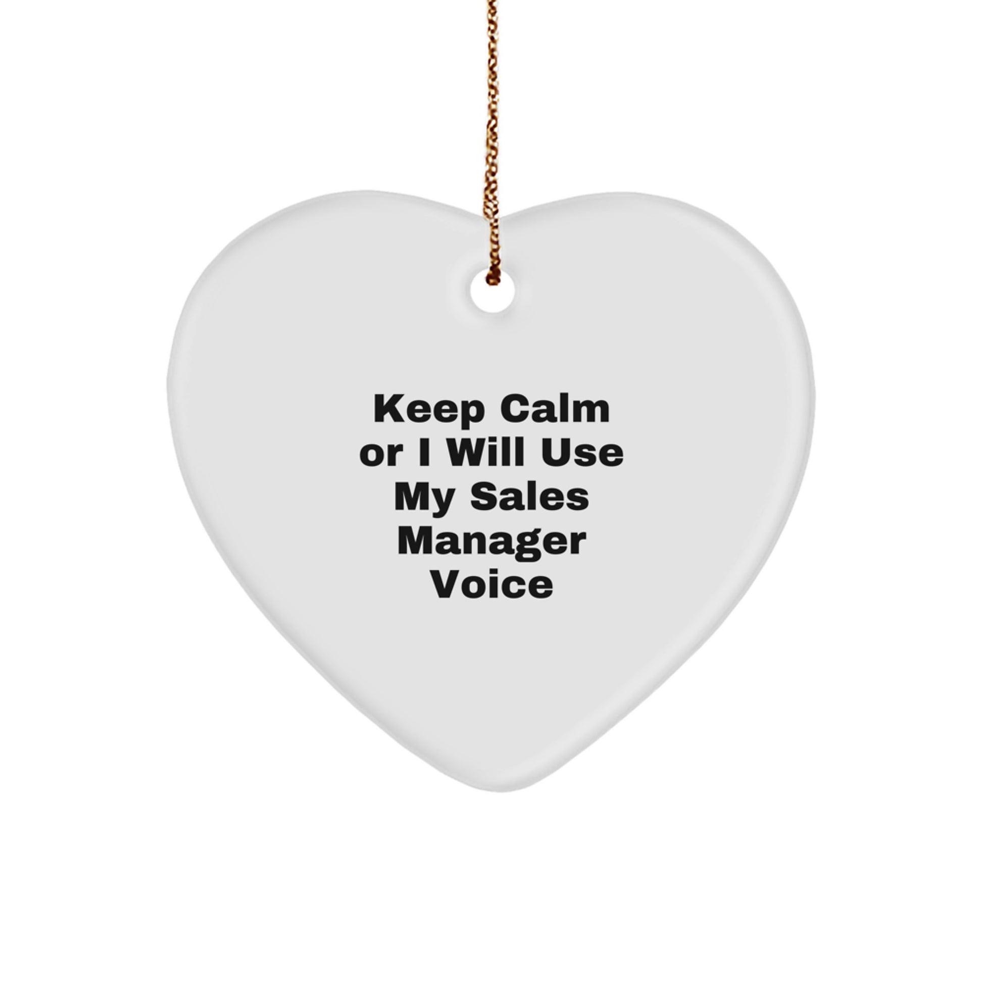 Sales Manager Keepsake Christmas Ornament for Him Gift - Image 1